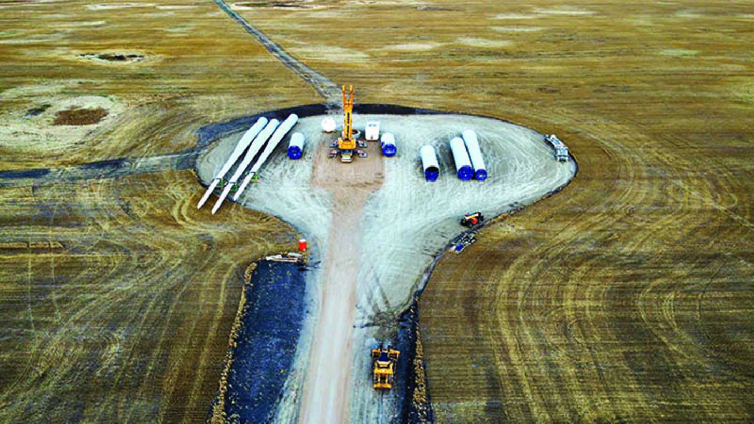 Bekevar wind project in progress Turbines for the wind towers for Bekevar Wind Facility has started to get ready to go up. The project is a partnership between Innagreen Investments and Awasis Nehiyawewini Energy Development,